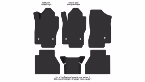 Dywaniki podłogowe do Nissan Navara D40 2010-2015 III generacja EU Pickup po restylingu 4-drzwiowy Double Cab - Фото 3