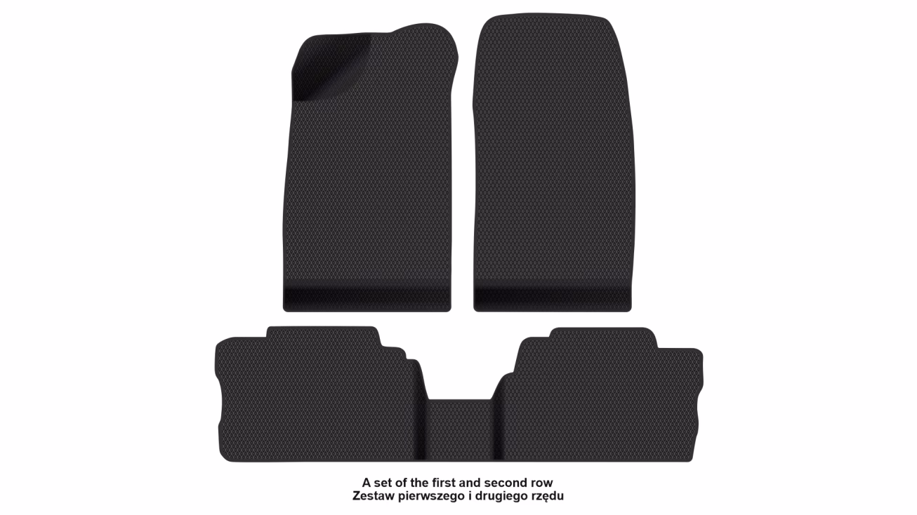 Interior mats for the Opel Campo 1991-2002 III generation EU Pickup 2-door Extended Cab - Фото 2