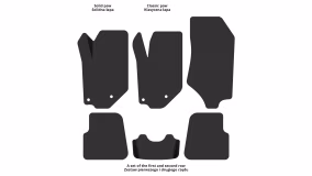 Interior mats for the Opel Corsa F 2019-… VI generation EU Hatchback 5-door - Фото 3