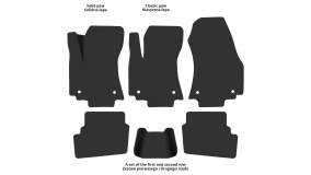 Dywaniki podłogowe do Opel Zafira A 2003-2005 I generacja EU Minivan po restylingu 7-miejscowy - Фото 7