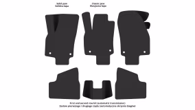 Interior mats for the Opel Astra H 2007-2014 III generation EU Hatchback restyling 5-door - Фото 4