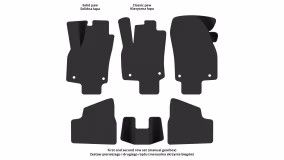 Interior mats for the Opel Astra H 2007-2014 III generation EU Hatchback restyling 5-door - Фото 5