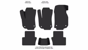 Dywaniki podłogowe do Opel Zafira B 2008-2014 II generacja EU Minivan po restylingu 7-miejscowy - Фото 5
