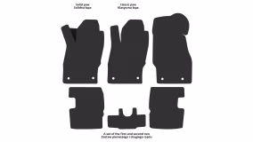 Dywaniki podłogowe do Opel Corsa E 2014-2019 V generacja EU Hatchback 5-drzwiowy - Фото 4