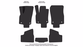 Dywaniki podłogowe do Opel Astra H 2004-2007 III generacja EU Hatchback przed restylingiem 5-drzwiowy - Фото 3