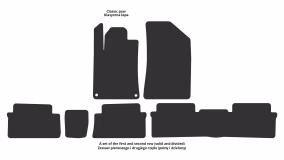 Interior mats for the Peugeot 508 2010-2018 I generation EU Sedan Hybrid - Фото 2