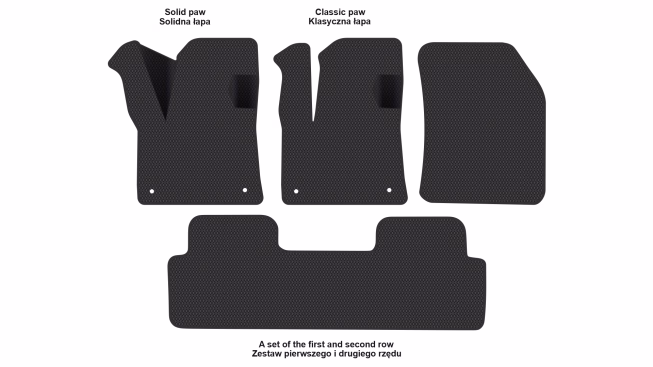 Interior mats for the Peugeot 5008 GT 2017-2024 II generation EU Crossover - Фото 2