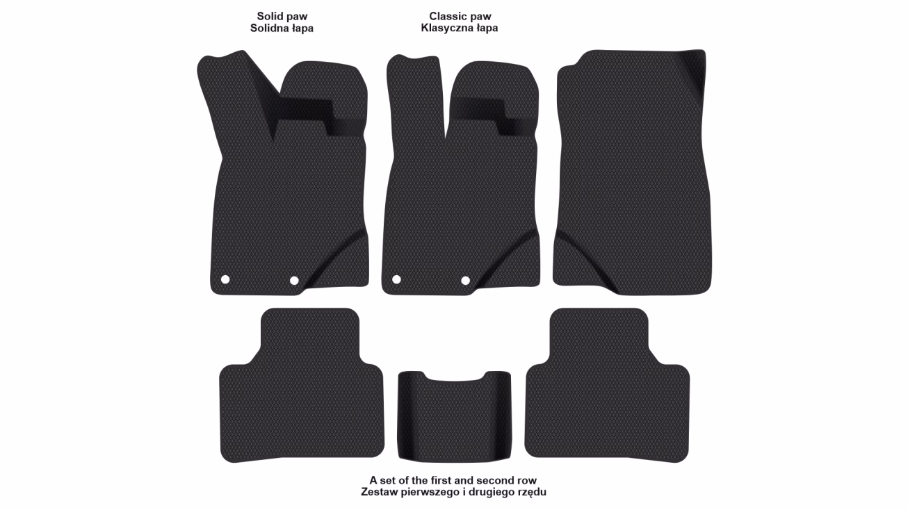 Interior mats for the Peugeot 5008-e (P67) 2024-… III generation EU Crossover 7-seater Electro - Фото 2