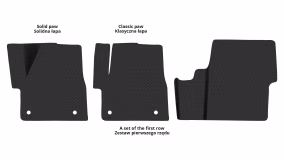 Interior mats for the Peugeot Traveller 2016-… I generation EU VAN 7-seater - Фото 3