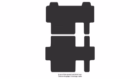 Interior mats for the Peugeot Traveller 2016-… I generation EU VAN 7-seater - Фото 4