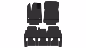 Interior mats for the Peugeot Rifter L2 2018-… I generation EU VAN 5-seater Long - Фото 2