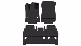 Interior mats for the Peugeot Rifter L2 2018-… I generation EU VAN 5-seater Long - Фото 3