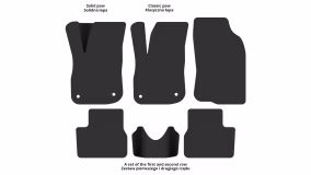 Interior mats for the Peugeot 2008 2013-2019 I generation EU Crossover - Фото 2