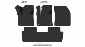 Interior mats for the Peugeot 5008 2017-2020 II generation EU Crossover pre-restyling - Фото 2