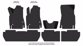 Interior mats for the Peugeot Partner Tepee 2008-2018 II generation EU VAN - Фото 2