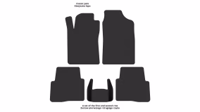 Interior mats for the Peugeot 605 1989-1999 I generation EU Sedan - Фото 2