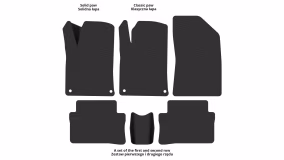 Interior mats for the Peugeot 508 RXH 2011-2018 I generation EU Crossover Hybrid - Фото 3