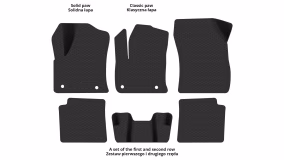 Interior mats for the Peugeot e-2008 2019-… II generation EU Crossover Electro - Фото 2