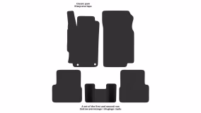 Interior mats for the Peugeot 406 1995-2004 I generation EU Universal - Фото 2