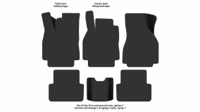 Interior mats for the Renault Megane 2002-2006 II generation EU Universal pre-restyling - Фото 2