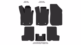 Interior mats for the Renault Sandero StepWay 2012-2017 II generation EU Crossover pre-restyling - Фото 2