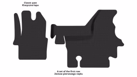Interior mats for the Renault Master 1998-2003 II generation EU VAN pre-restyling - Фото 2