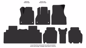 Interior mats for the Renault Kangoo Maxi 2013-2021 II generation EU Minivan restyling - Фото 2