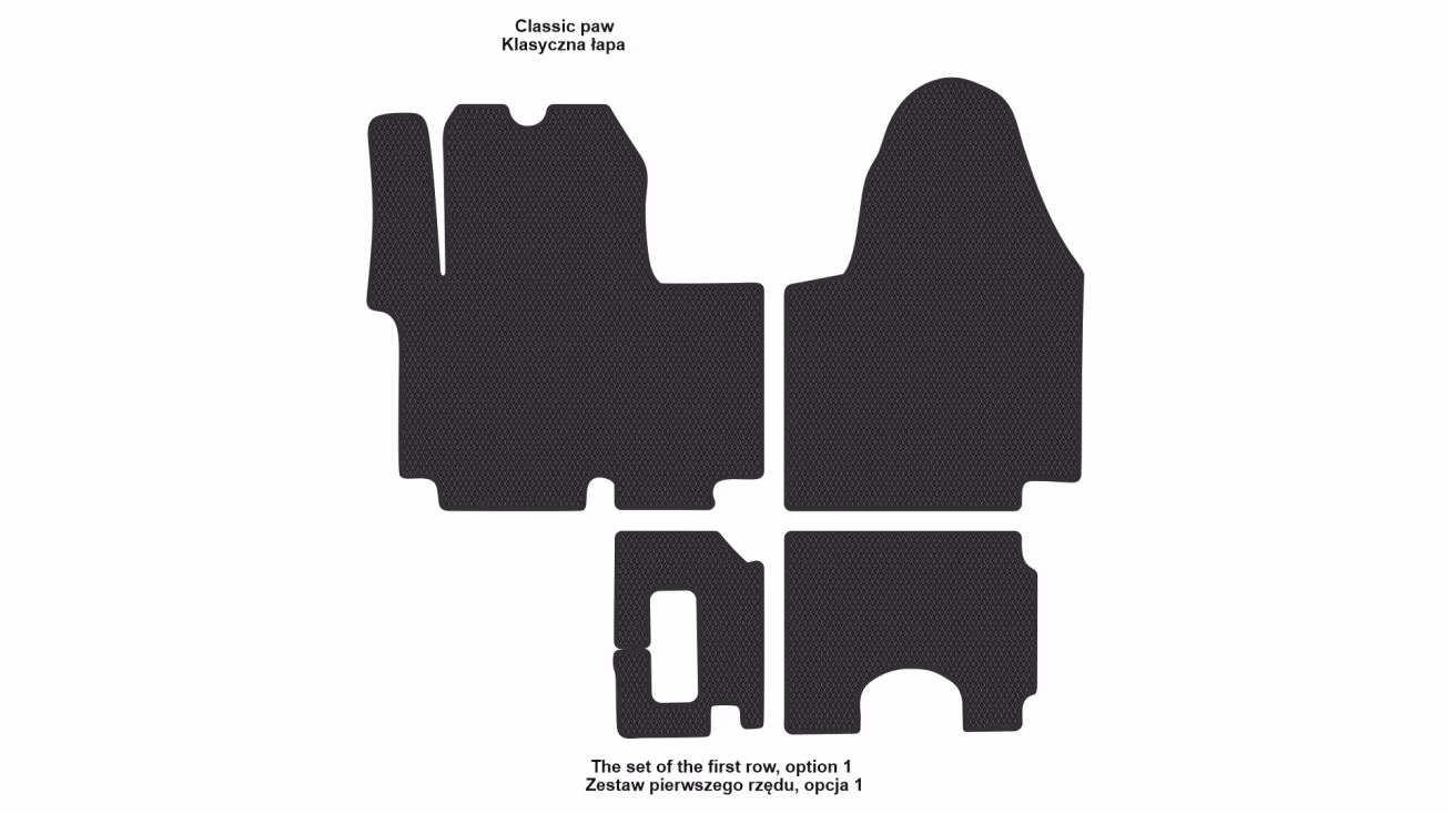 Коврики в салон Renault Trafic 2006-2014 II поколение EU VAN рестайлинг - Фото 2
