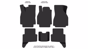 Interior mats for the Renault Megane 2006-2009 II generation EU Universal restyling - Фото 2