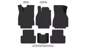 Interior mats for the Renault Megane 2006-2009 II generation EU Universal restyling - Фото 3