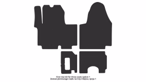 Interior mats for the Renault Trafic 2001-2006 II generation EU VAN pre-restyling - Фото 2
