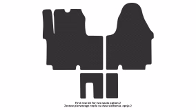 Interior mats for the Renault Trafic 2001-2006 II generation EU VAN pre-restyling - Фото 3