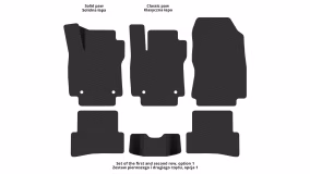 Interior mats for the Renault Clio 2012-2019 IV generation EU Hatchback 5-door - Фото 2