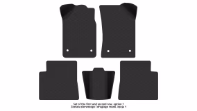 Interior mats for the Renault Kangoo 1998-2008 I generation EU Minivan 5-door - Фото 2