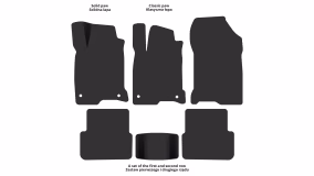 Interior mats for the Renault Laguna T 2007-2015 III generation EU Liftback - Фото 2