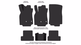 Interior mats for the Renault Megane 2008-2016 III generation EU Hatchback 3-door - Фото 2