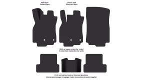 Interior mats for the Renault Megane 2008-2016 III generation EU Hatchback 3-door - Фото 3