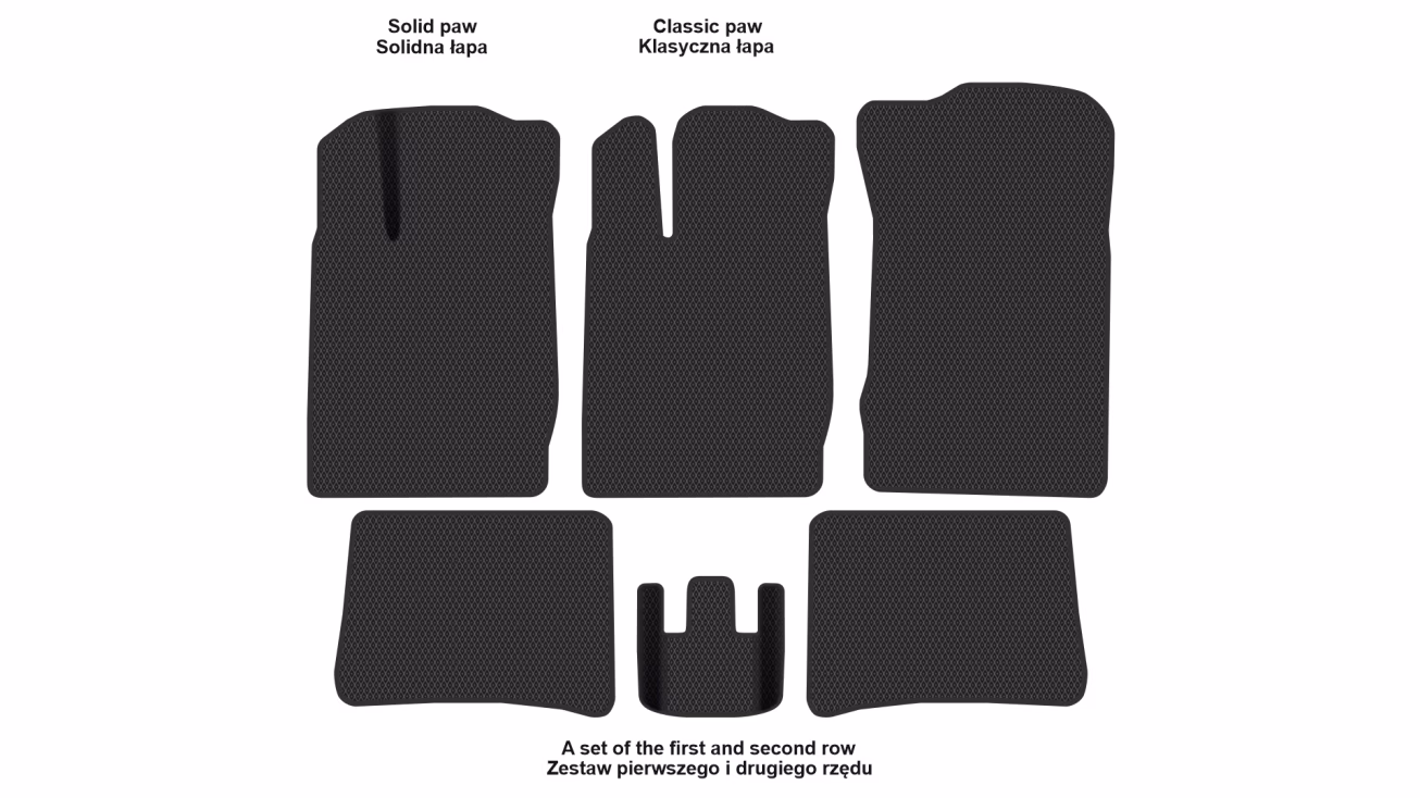 Interior mats for the Renault Clio 1998-2005 II generation EU Hatchback - Фото 2