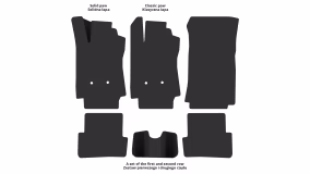 Interior mats for the Renault Clio 2005-2012 III generation EU Universal - Фото 2