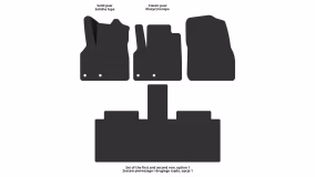 Interior mats for the Renault Grand Espace JK 2002-2015 IV generation EU Minivan - Фото 2