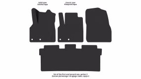 Interior mats for the Renault Grand Espace JK 2002-2015 IV generation EU Minivan - Фото 4