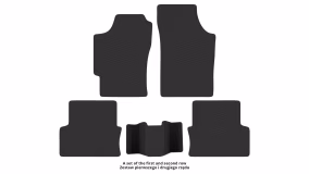 Interior mats for the Renault Laguna K56 1994-2000 I generation EU Universal - Фото 2