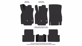 Interior mats for the Renault Megane BOSE 2008-2016 III generation EU Hatchback 5-door - Фото 2