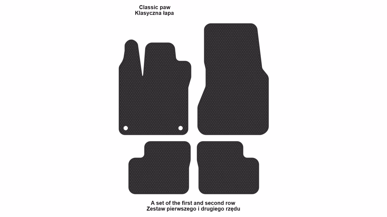 Interior mats for the Renault Twingo 2014-2024 III generation EU Hatchback - Фото 2