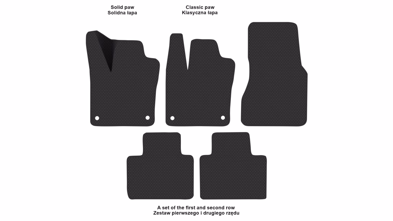 Interior mats for the Renault Twingo Z.E. 2021-2024 III generation EU Hatchback Electro - Фото 2