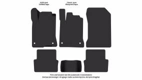 Interior mats for the Renault Laguna T 2007-2015 III generation EU Universal - Фото 3