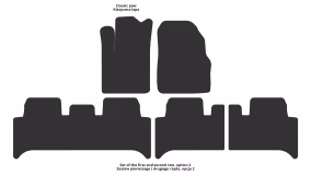 Interior mats for the Renault Scenic 1996-1999 I generation EU Minivan pre-restyling - Фото 3