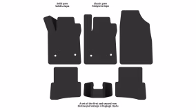 Interior mats for the Renault Captur J87 2013-2019 I generation EU Crossover - Фото 2