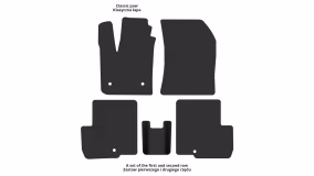 Interior mats for the Renault Lodgy 2012-… I generation EU Minivan 7-seater - Фото 2