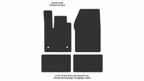 Interior mats for the Renault Twingo 2007-2014 II generation EU Hatchback - Фото 2